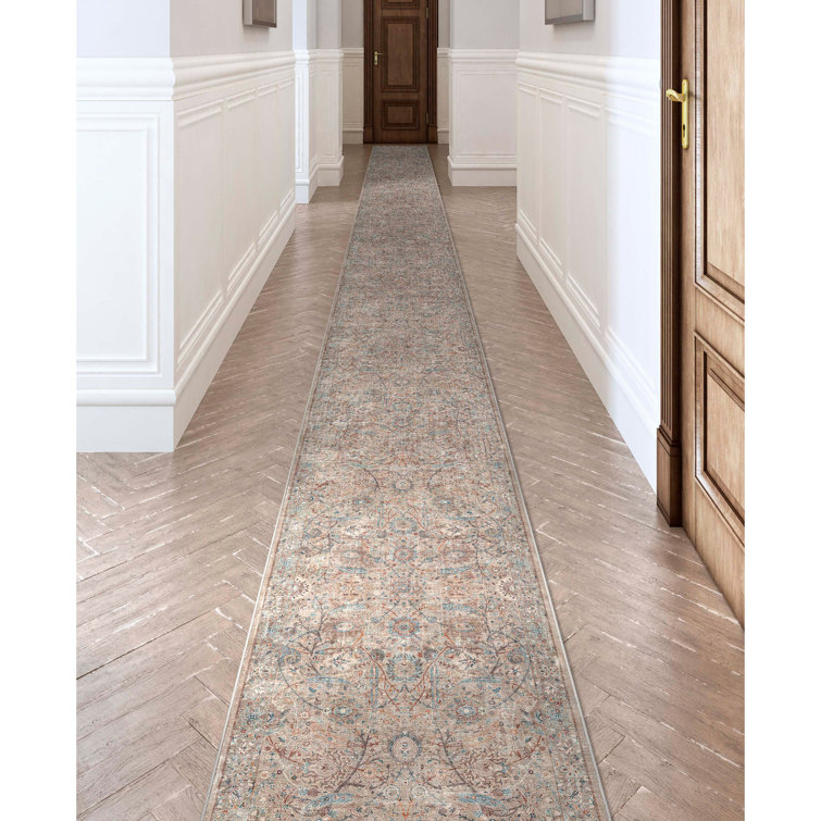 Well Woven Emilia Vintage Persian Floral Ivory FlatWeave Rug Wayfair